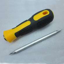 Supply massage rubber handle dual-purpose screwdriver, screwdriver, screwdriver
