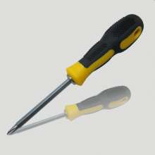 Supply massage rubber handle dual-purpose screwdriver, screwdriver, screwdriver
