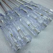 Supply 5MM thick bar flat-blade screwdriver test pen 165MM full length electroscope electrician durable tool