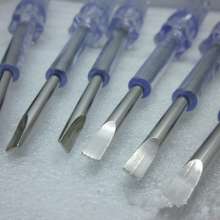 Supply 5MM thick bar flat-blade screwdriver test pen 165MM full length electroscope electrician durable tool