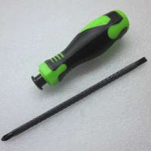 Two-color handle screwdriver, three-purpose manual screwdriver, retractable screwdriver, T-shaped screwdriver
