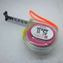 Transparent shell steel tape measure 5m metric ruler with length measuring device single gate tape measure