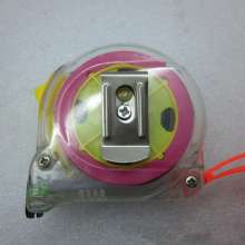Transparent shell steel tape measure 5m metric ruler with length measuring device single gate tape measure