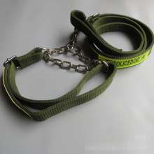 Manufacturers produce three-ring chain dog rope 2.5 wide pet leash army green dog chain