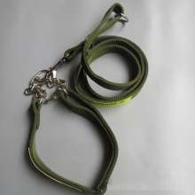 Manufacturers produce three-ring chain dog rope 2.5 wide pet leash army green dog chain