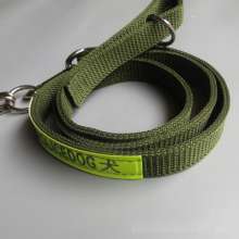 Manufacturers produce three-ring chain dog rope 2.5 wide pet leash army green dog chain