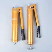 Luxury-gold double lever 500cc 600cc tallow grease gun gun manual grease gun transparent single or double lever grease gun Grease gun self-priming