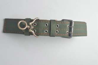Supply 4-layer army green large dog collar, pet supplies collar, double row eye army green dog collar thickened