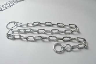 Big buckle iron dog chain, household pet chain, civilian dog, cattle, sheep and horse chain, galvanized livestock chain