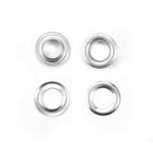 Aluminium eyelet button from stock. Button .Button. Metal eyelet button Canvas aluminum eyelet