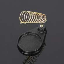 Metal soldering iron stand. Rectangle round soldering iron stand Soldering iron accessories. Cast iron soldering iron holder