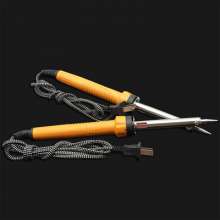 Hengchuan soldering electric hot glue handle soldering iron. Stainless steel manual electric soldering iron set. 60W pointed electric soldering iron