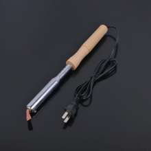 External heating electric wooden handle electric soldering iron. AC long-life curved nozzle soldering iron .150W electric soldering iron