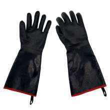 Thin neoprene heat-resistant and heat-resistant oil splash and steam-proof gloves. Steam barbecue flame-retardant heat-insulating gloves. Acid-base and oil-proof gloves