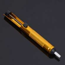 Electric soldering iron Welding maintenance auxiliary tool. Powerful manual all-aluminum tin suction device. Tin suction pump. Soldering iron