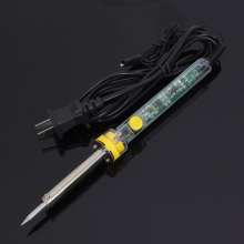 Copper head rubber handle pointed tip long-life external heat welding repair tool. Temperature regulating electric soldering iron. Soldering iron