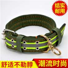 Nylon Collar Dog Collars for Bulldogs, Pet Collars, Copper Buckle Dog Collars