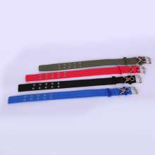 Factory direct supply Hot-selling hot style Army green double-breasted pet collar four-layer dog collar Thickened dog item