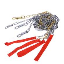 Selling red rope square buckle dog chain, firework cotton chain, animal chain, pet chain