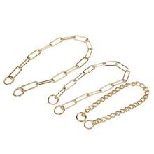 Chain manufacturers produce pet collars that are tensile and wear-resistant and do not hurt the hair. Multi-specification pet copper collars
