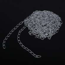 Rice chain stainless steel pet dog chain traction decorative static chandelier tag iron chain