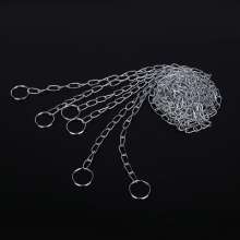 Rice chain stainless steel pet dog chain traction decorative static chandelier tag iron chain