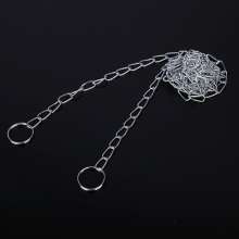 Rice chain stainless steel pet dog chain traction decorative static chandelier tag iron chain