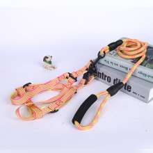 Dog leash dog chain dog leash collar cat rope small dog medium large teddy golden retriever pet supplies