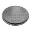 Manhole cover made of resin composite material. Polyethylene 500 round well circle. Manhole cover. Specifications of road sewer shade manhole cover. Manhole cover