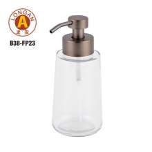 LA38 hand sanitizer glass bottle.   Transparent 500ml liquid bottle. Equipped with stainless steel pressing foam head. soap dispenser  .  soap dispenser