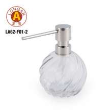 LA62 spherical glass bottle. Desktop hand sanitizer bottle. Stainless steel press pump head. Toilet table liquid bottle