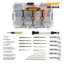 JAKEMY8158 manual hardware tool combination screwdriver set 34 in 1 tool box with cutter