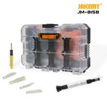 JAKEMY8158 manual hardware tool combination screwdriver set 34 in 1 tool box with cutter