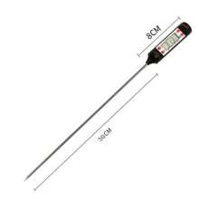 Digital written test thermometer. Barbecue baking direct-reading thermometer. Digital display thermometer 30cm. Food BBQ Probe Thermometer