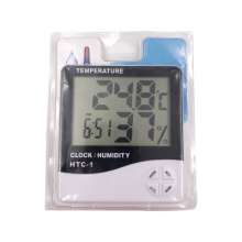 The new electronic digital display large screen HTC-1 upgraded household indoor temperature and humidity meter. Electronic temperature and humidity meter. Thermometer