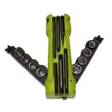 JM-1004 Screwdriver Set 17 in 1 Carry Outdoor Folding Tool Combination Hexagonal Key Bottle Opener