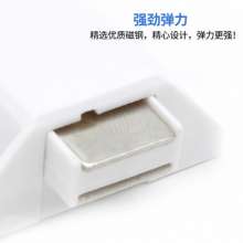 左钢ABS橱柜门静音反弹器 门反弹器 210免拉手隐形自弹橱柜门吸 五金件