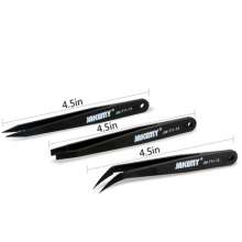 JM-T11 Anti-static Glass Fiber Tweezers Repair Tool Set Straight Tweezers Curved Tweezers