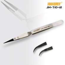 jakemy JM-T10-12 interchangeable head anti-static tweezers, cross type