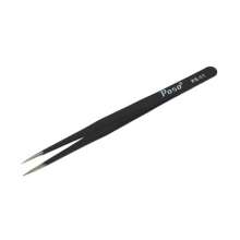 Poso Thick Tweezers Anti-static Pointed Flat Tip Elbow Tweezers