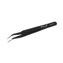 Poso Thick Tweezers Anti-static Pointed Flat Tip Elbow Tweezers