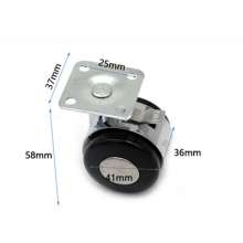 Flat 1.52.0 inch silent frame solid alloy casters furniture plastic electrical casters sofa wheels. Office chair casters. Chair wheel