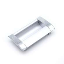 The left steel aluminum alloy concealed drawer pulls. Hand-concealed European-style pastoral simple handle. Hardware Cabinet door handle
