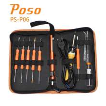 Poso Benshuo 11 in 1 repair electronic product tool set, electric chromium iron welding tool cloth bag