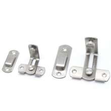 Left steel thickened stainless steel 90-degree door buckle anti-theft door latch. Sliding door lock buckle. Right angle door buckle corner latch door buckle