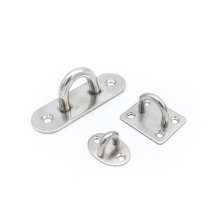 The left steel thickened stainless steel U-shaped hook. hook. Solid hanging rod oval/square ceiling fan hook hardware. Ceiling fan hook