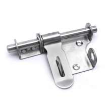 Left steel stainless steel bolt. A cross with a lock buckle. Door buckle door bolt. Anti-theft door solid left and right plugs