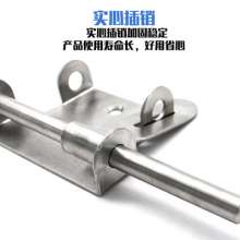 Left steel stainless steel bolt. A cross with a lock buckle. Door buckle door bolt. Anti-theft door solid left and right plugs