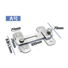 Left steel stainless steel large surface-mounted bolt. Door Latch. plug. Door bolt anti-theft buckle insurance bolt sliding door hasp door plug