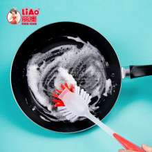 Lio multi-purpose long-handled cleaning brush. Kitchen wash pot brush and dishwashing brush. Household four-color cleaning brush
